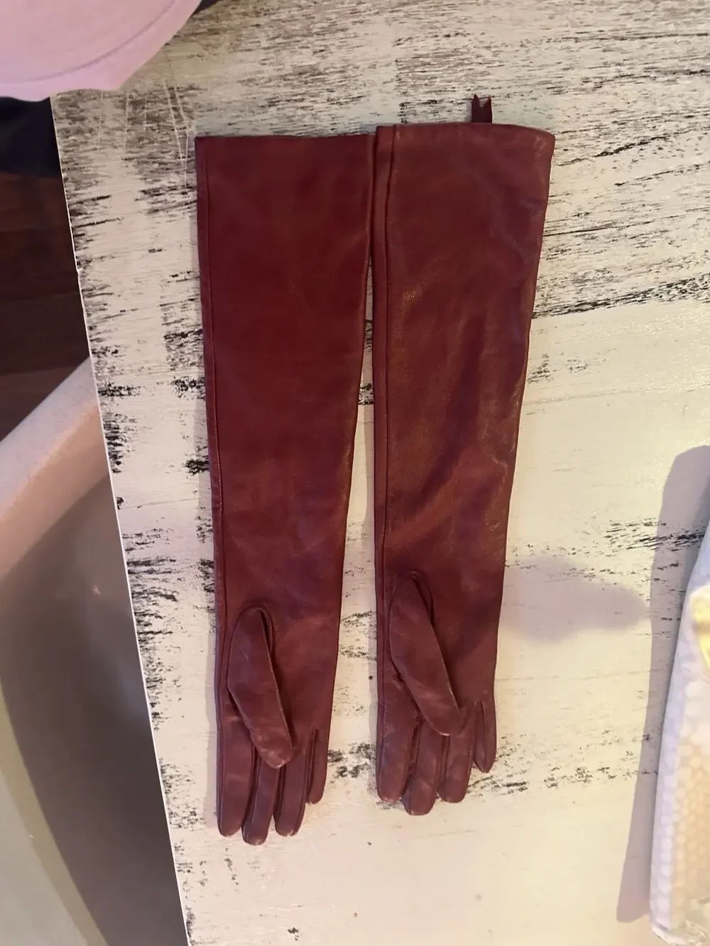 Zara Long Leather Gloves Both Left Hands